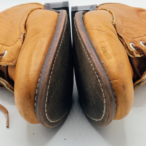 Laredo Vintage Y2K Leather Lace-up Ropes Boots In Light Brown Size 6 M - Picture 11 of 16